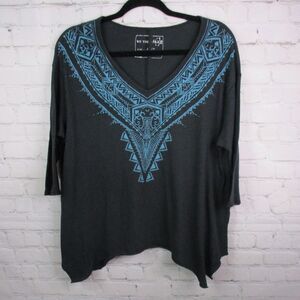 We the Free Waterfall Hem Boho Western Tee